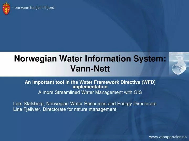 norwegian water information system vann nett