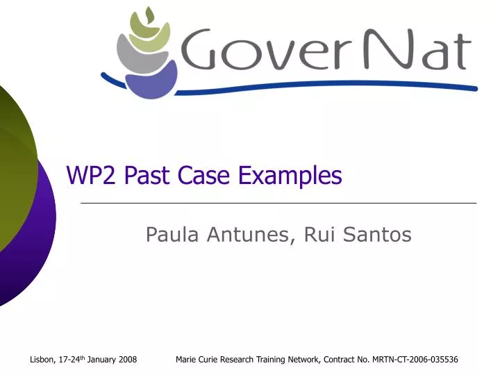wp2 past case examples