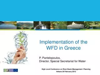 Implementation of the WFD in Greece