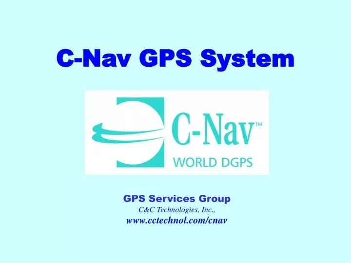 c nav gps system