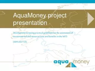 AquaMoney project presentation