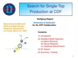 Search for Single-Top Production at CDF