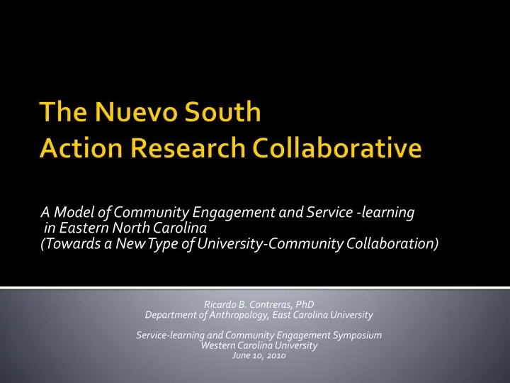 the nuevo south action research collaborative
