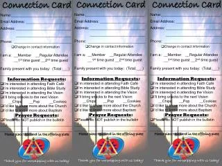 Connection Card Name:_____________________________