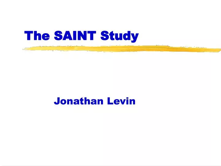 the saint study
