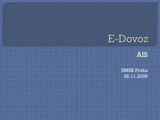 e dovoz