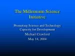 The Millennium Science Initiative - slide 1