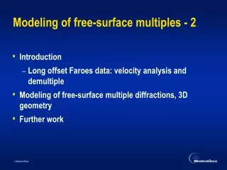 Modeling of free-surface multiples - 2