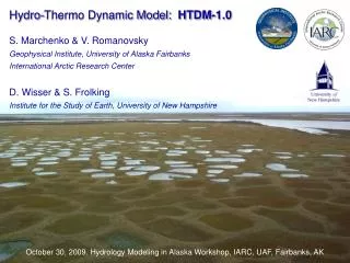 Hydro-Thermo Dynamic Model: HTDM-1.0