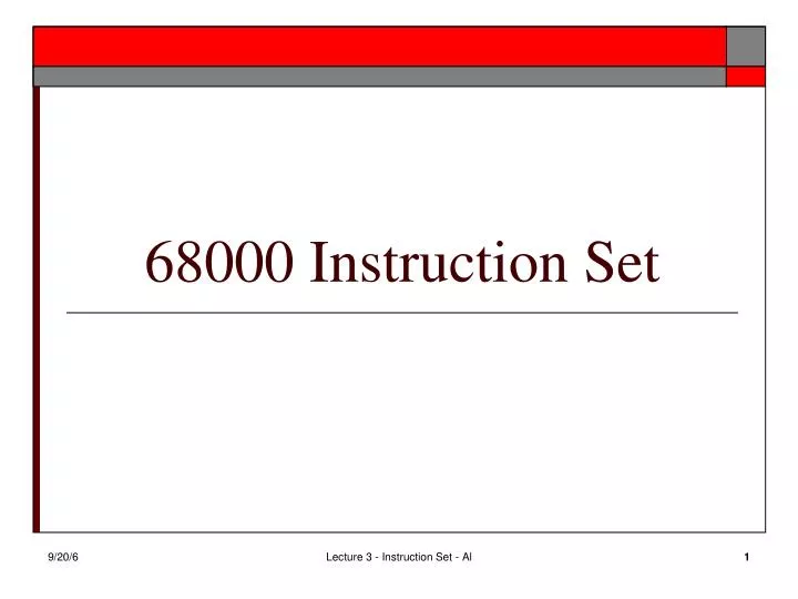68000 instruction set