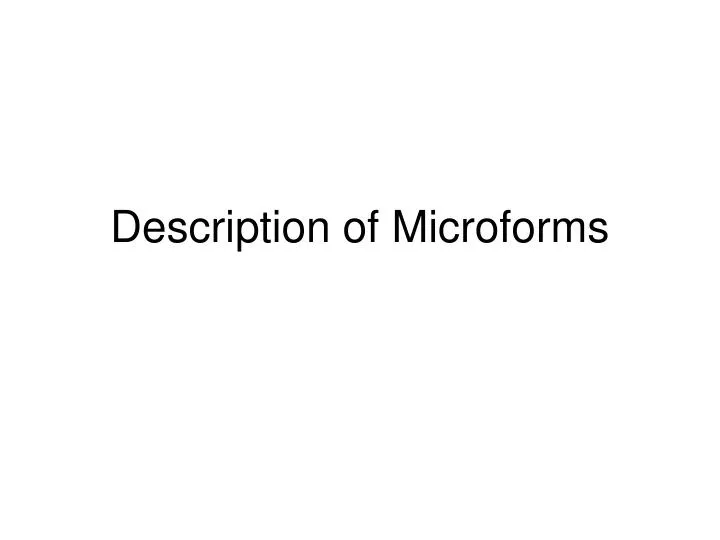 description of microforms
