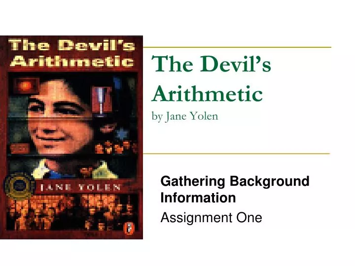 the devil s arithmetic by jane yolen