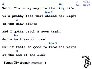 Sweet City Woman Stampeders 1