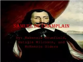 Samuel De champlain