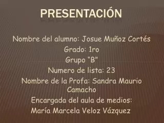 presentaci n
