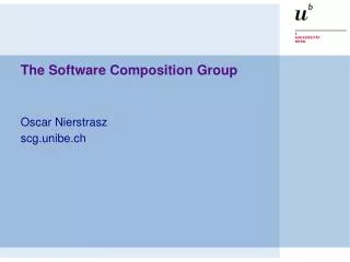 The Software Composition Group