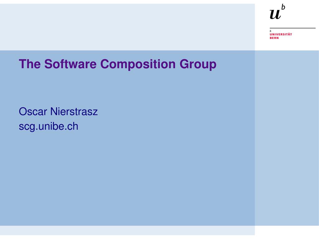 PPT - The Software Composition Group PowerPoint Presentation, free ...