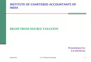 INSTITUTE OF CHARTERED ACCOUNTANTS OF INDIA