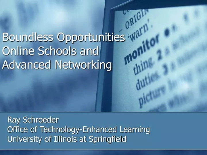 boundless opportunities online schools and advanced networking