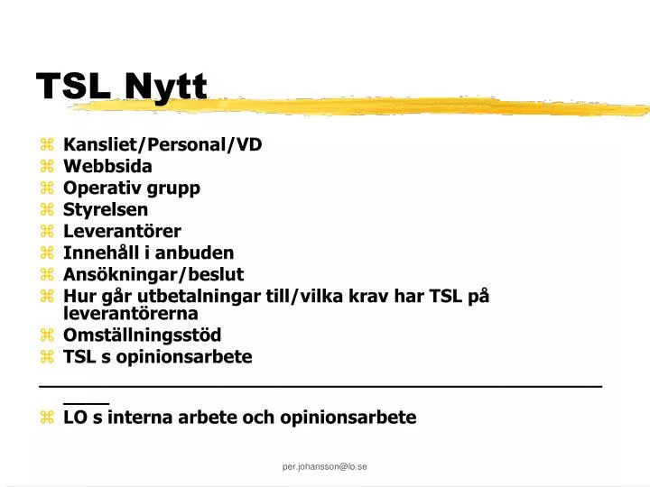 tsl nytt