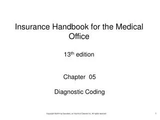 Chapter 05 Diagnostic Coding