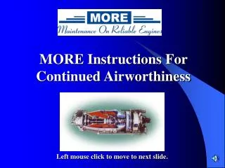 MORE Instructions For Continued Airworthiness