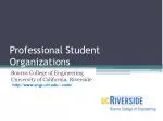 Professional Student Organizations - slide 1