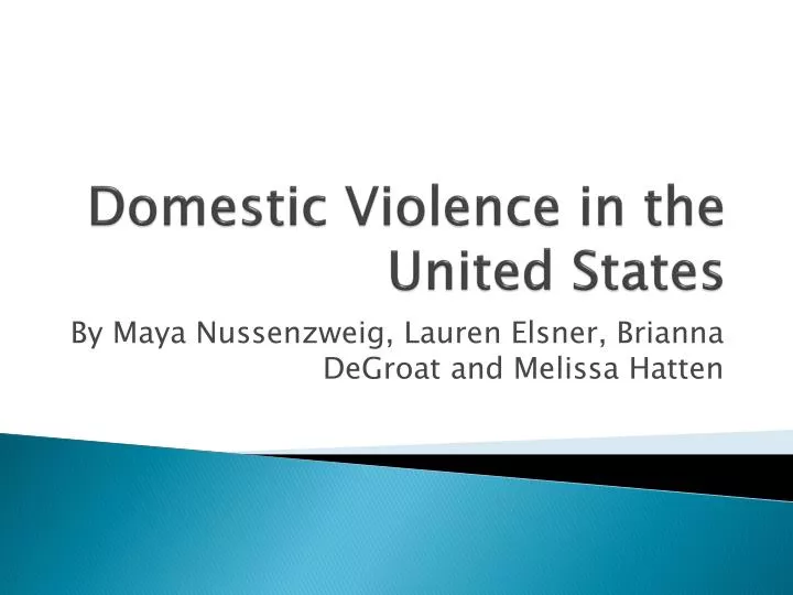 domestic violence in the united states