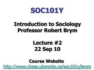 SOC101Y