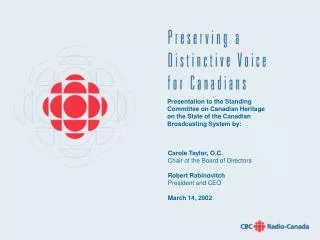 CBC Panel