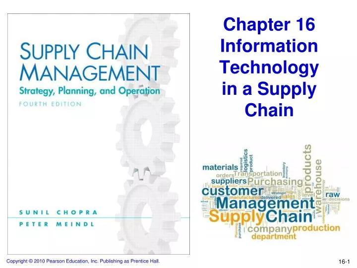 chapter 16 information technology in a supply chain