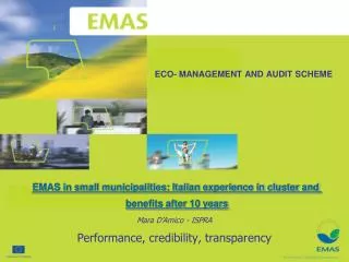 ECO- MANAGEMENT AND AUDIT SCHEME