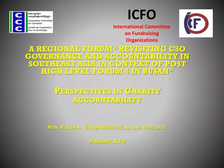 icfo international committee on fundraising organizations