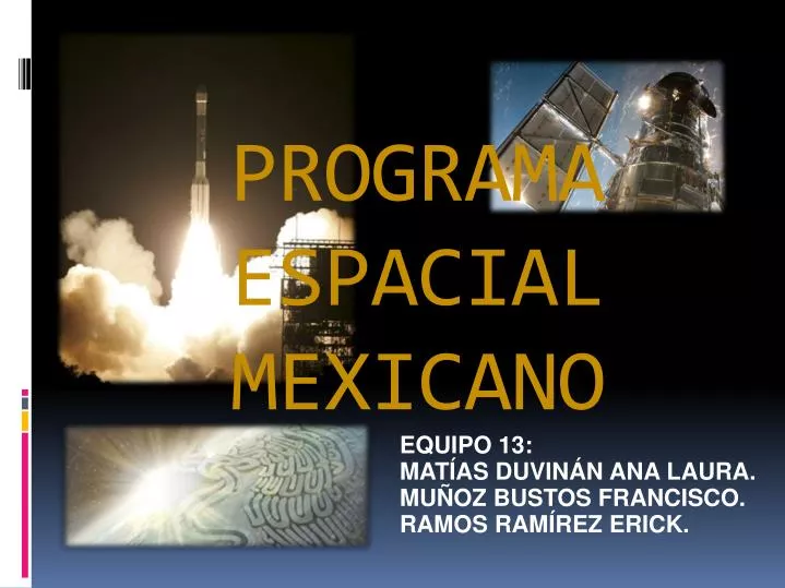 programa espacial mexicano
