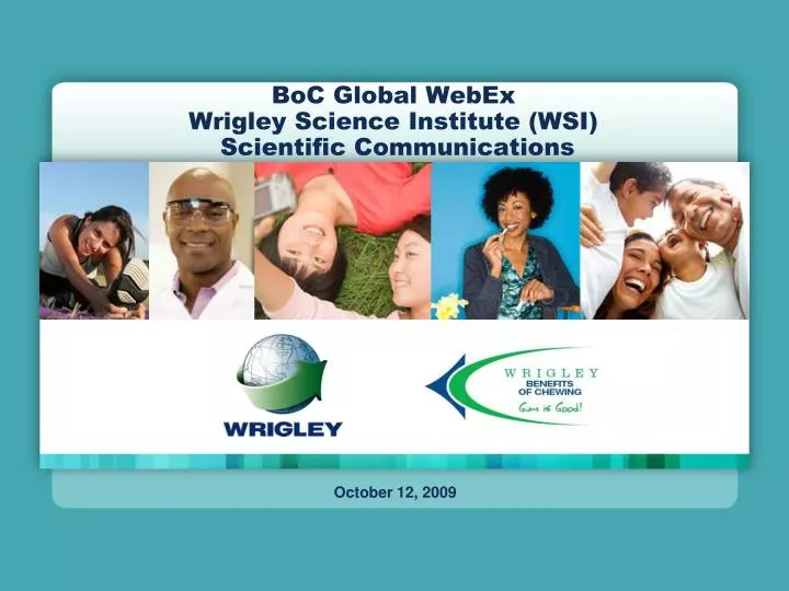 boc global webex wrigley science institute wsi scientific communications