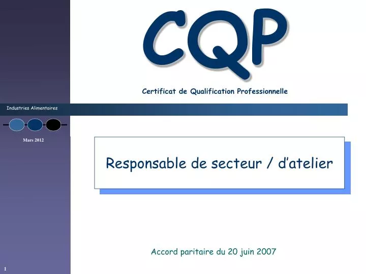 cqp certificat de qualification professionnelle