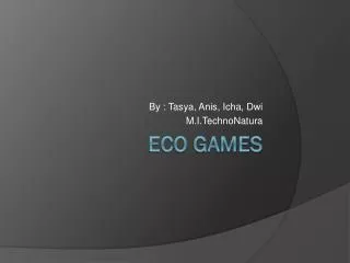 Eco Games
