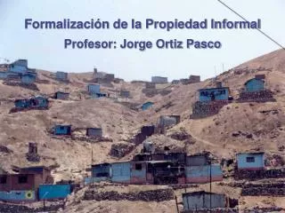 formalizaci n de la propiedad informal