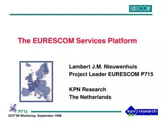 The EURESCOM Services Platform