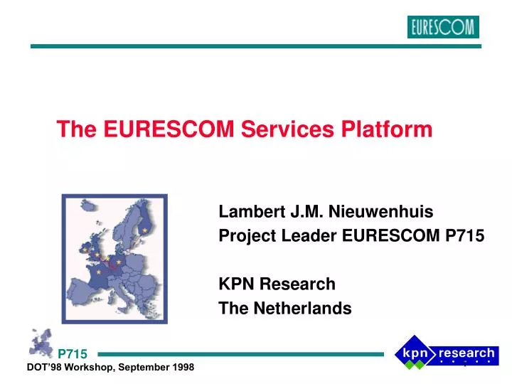 the eurescom services platform