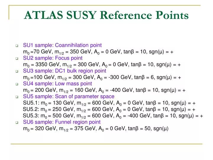 atlas susy reference points