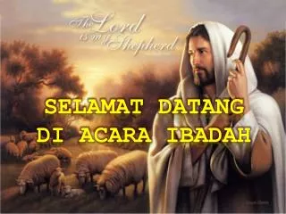 selamat datang di acara ibadah