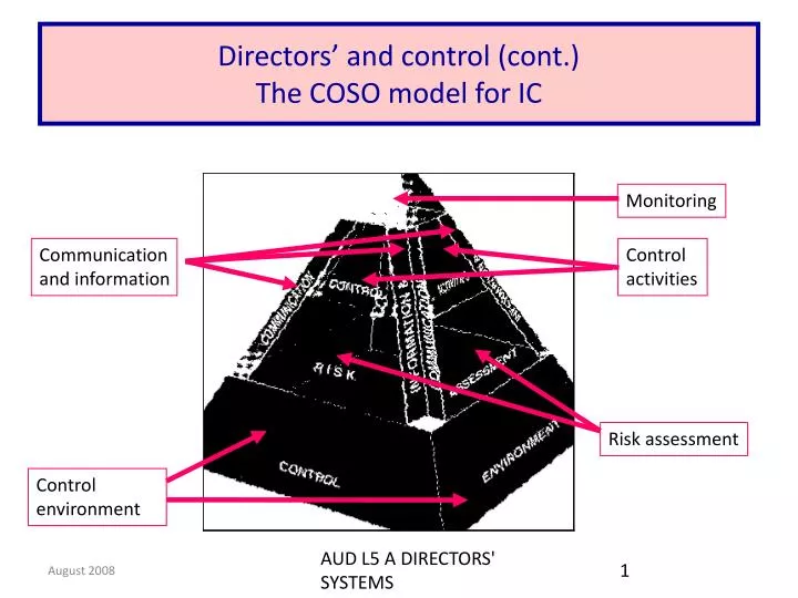 directors and control cont the coso model for ic
