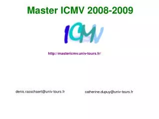 Master ICMV 2008-2009
