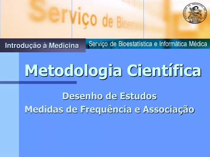 Língua Portuguesa na Medicina - Metodologia científica