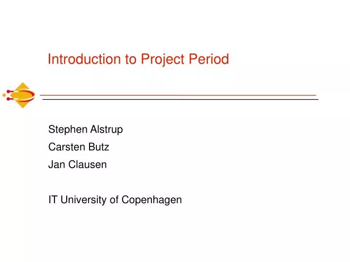 introduction to project period