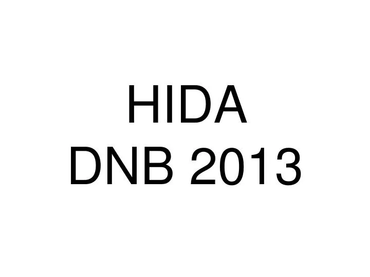 hida dnb 2013