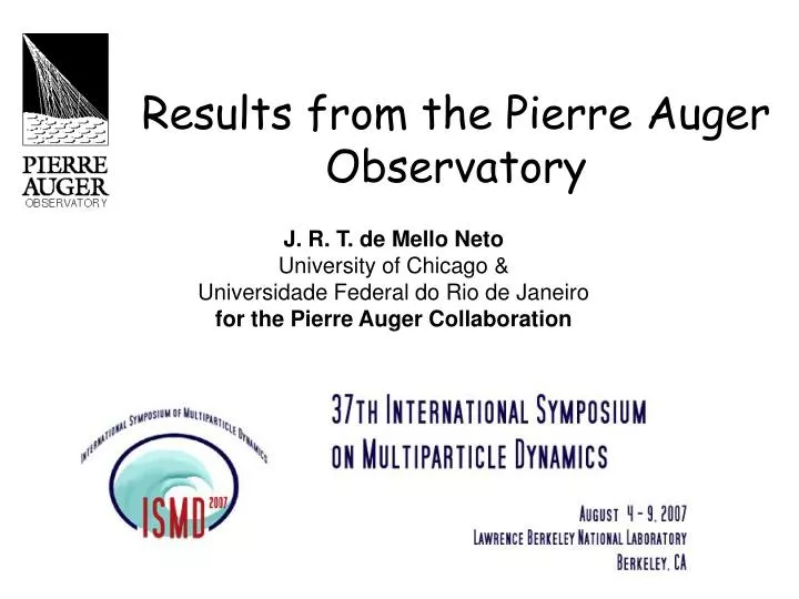 results from the pierre auger observatory