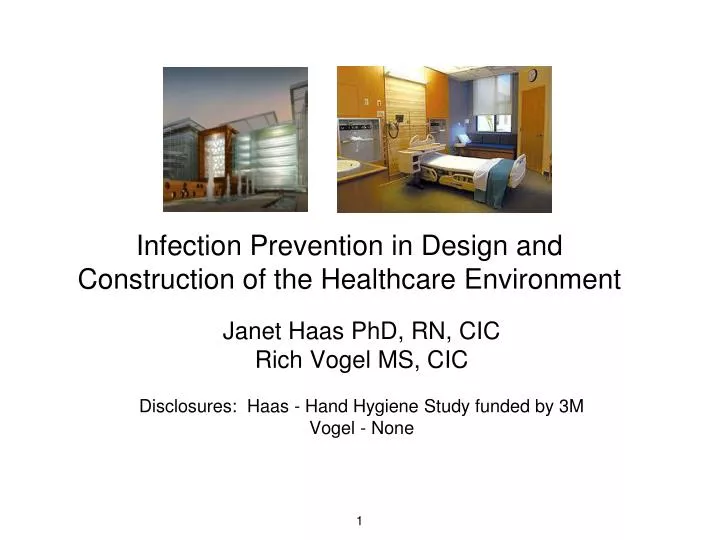 infection prevention in design and construction of the healthcare environment