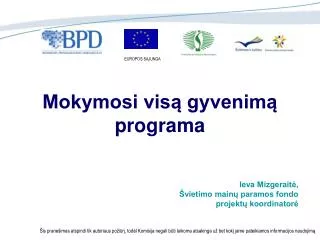 mokymosi vis gyvenim programa
